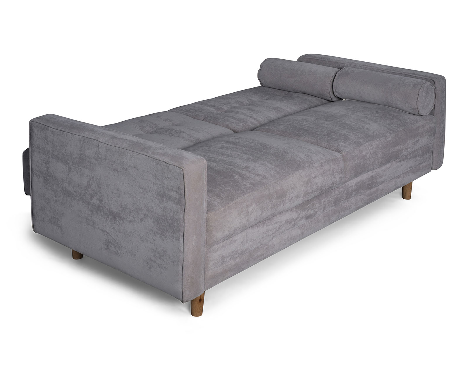 Foto 5 pulgar | Sofá Cama Bristol Gris Claro Beehive Memory Foam Makora De Velvet