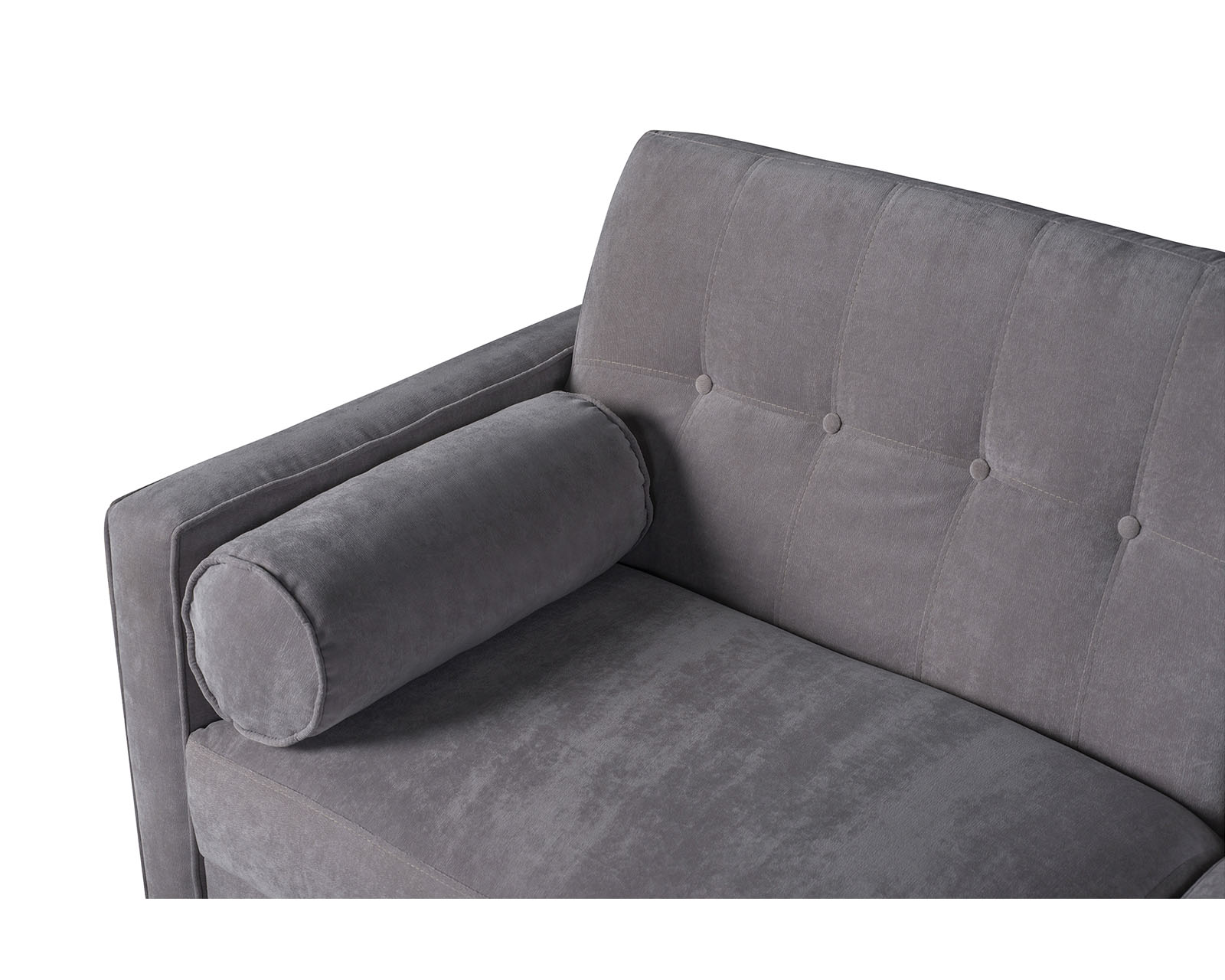 Foto 5 | Sofá Cama Bristol Gris Claro Beehive Memory Foam Makora De Velvet