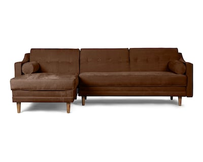 Foto 2 | Sala Modular Mondlak Chocolate Makora Beehive Memory Foam Velvet