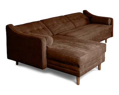 Foto 5 | Sala Modular Mondlak Chocolate Makora Beehive Memory Foam Velvet
