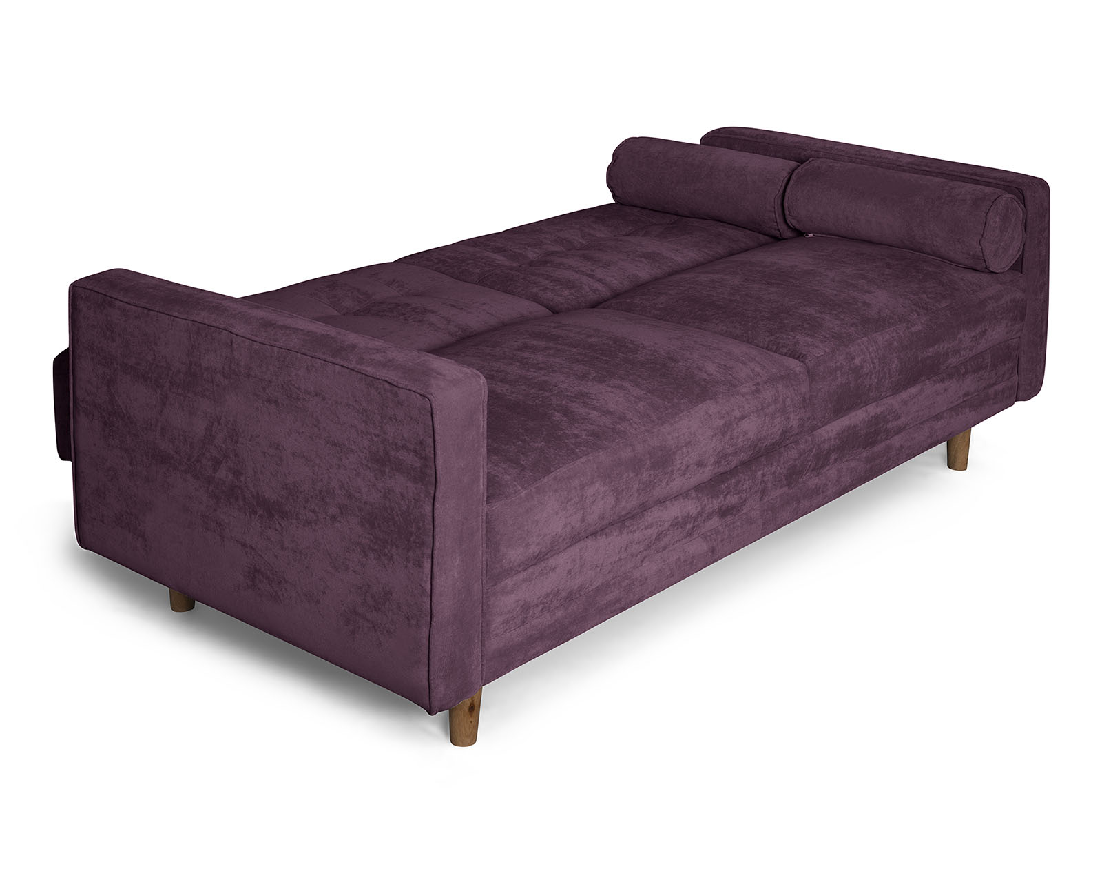 Foto 5 pulgar | Sofá Cama Bristol Morado Beehive Memory Foam Makora De Velvet