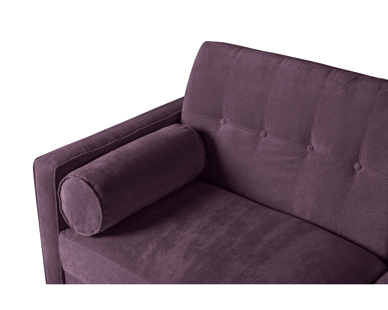 Foto 6 pulgar | Sofá Cama Bristol Morado Beehive Memory Foam Makora De Velvet