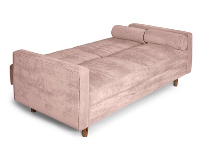 Foto 4 | Sofá Cama Bristol Palo De Rosa Beehive Memory Foam Makora Velvet