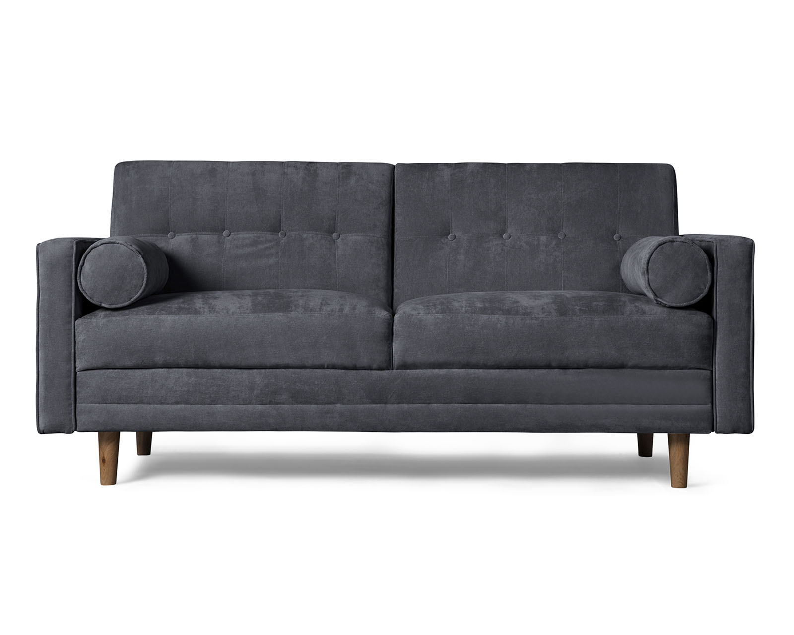 Foto 3 pulgar | Sofá Cama Bristol Gris Oxford Beehive Memory Foam Makora De Velvet