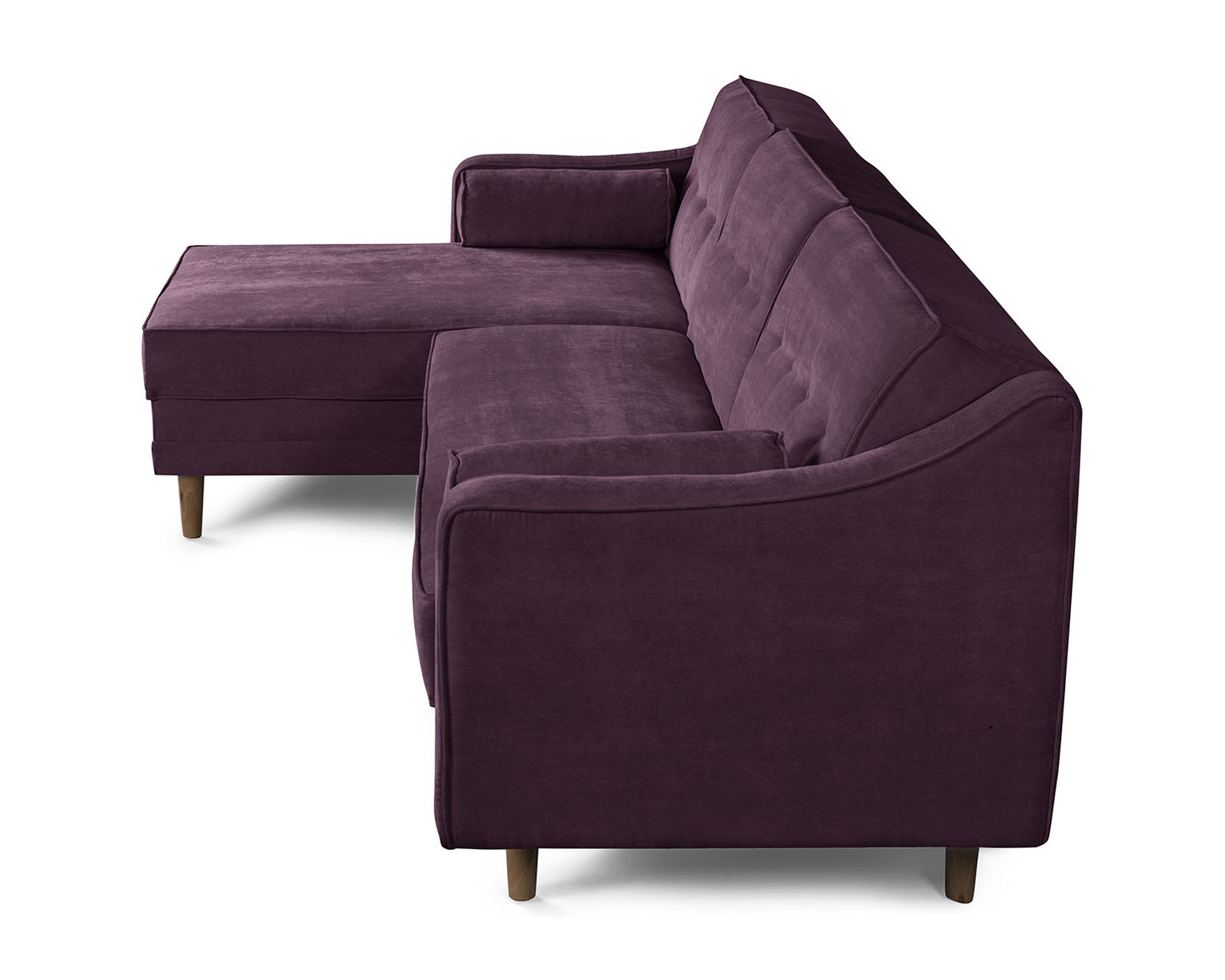 Foto 6 pulgar | Sala Modular Mondlak Morado Makora Beehive Memory Foam Velvet