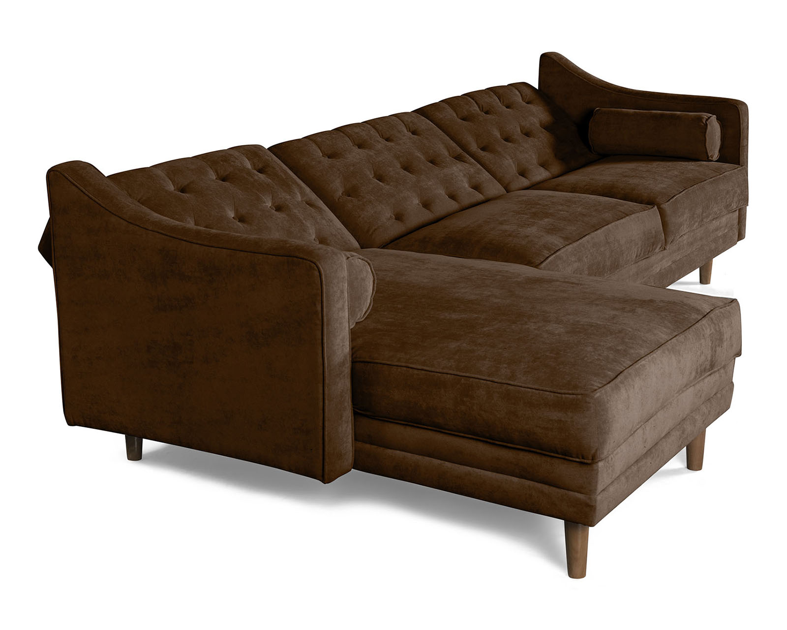 Foto 5 pulgar | Sala Modular Brina Chocolate Makora Beehive Memory Foam De Velvet