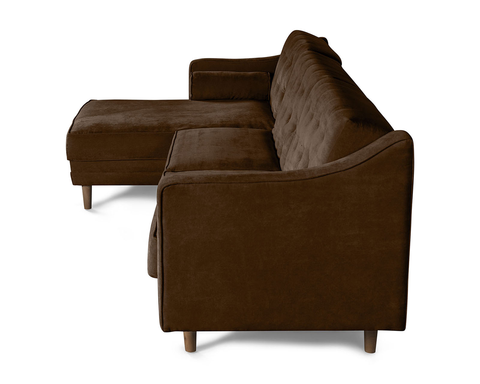 Foto 6 pulgar | Sala Modular Brina Chocolate Makora Beehive Memory Foam De Velvet