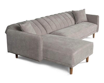 Foto 3 | Sala Modular Bottari Gris Claro Makora Beehive Memory Foam De Velvet