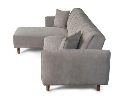 Foto 4 | Sala Modular Bottari Gris Claro Makora Beehive Memory Foam De Velvet
