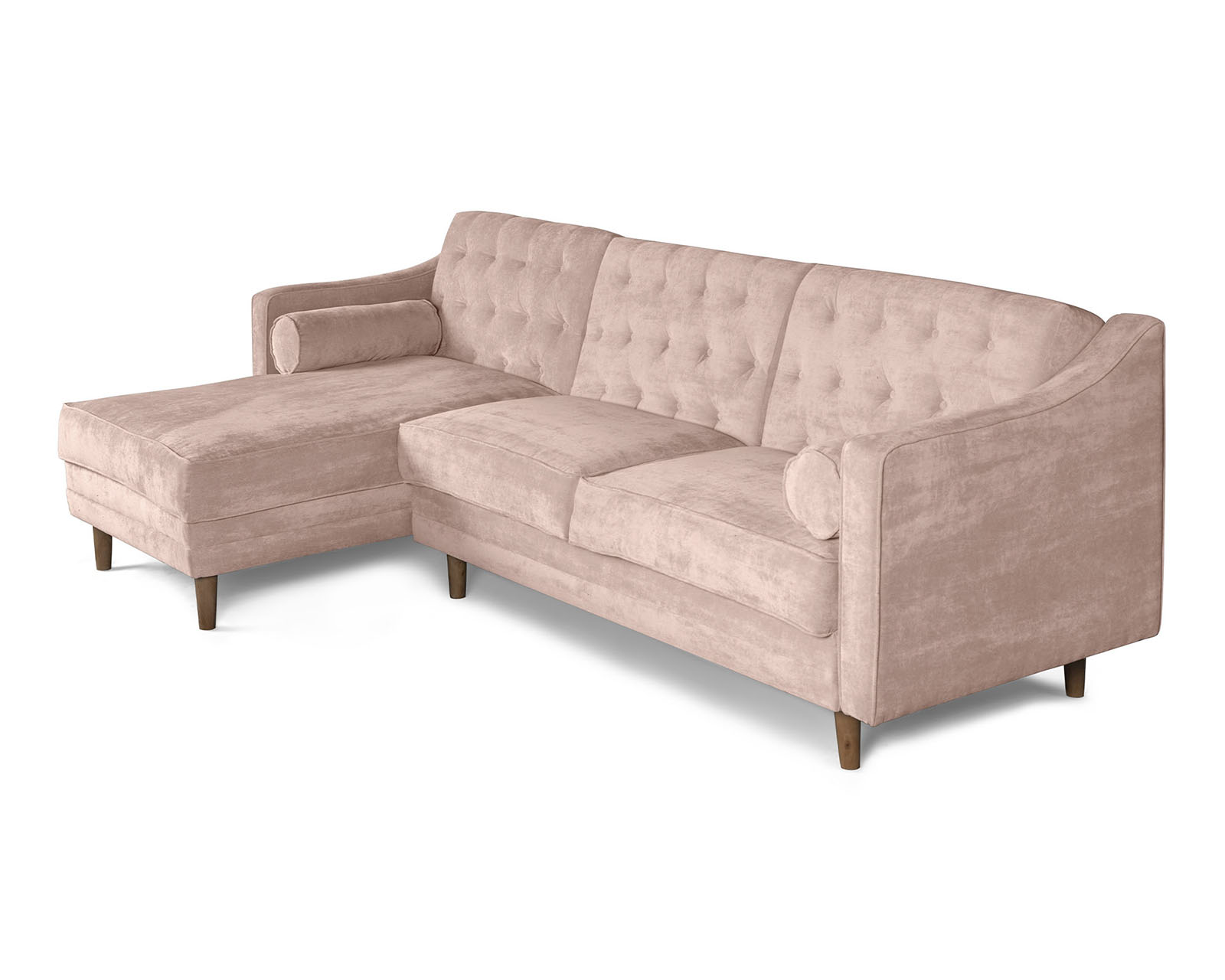 Foto 3 | Sala Modular Brina Palo De Rosa Makora Beehive Memory Foam De Velvet