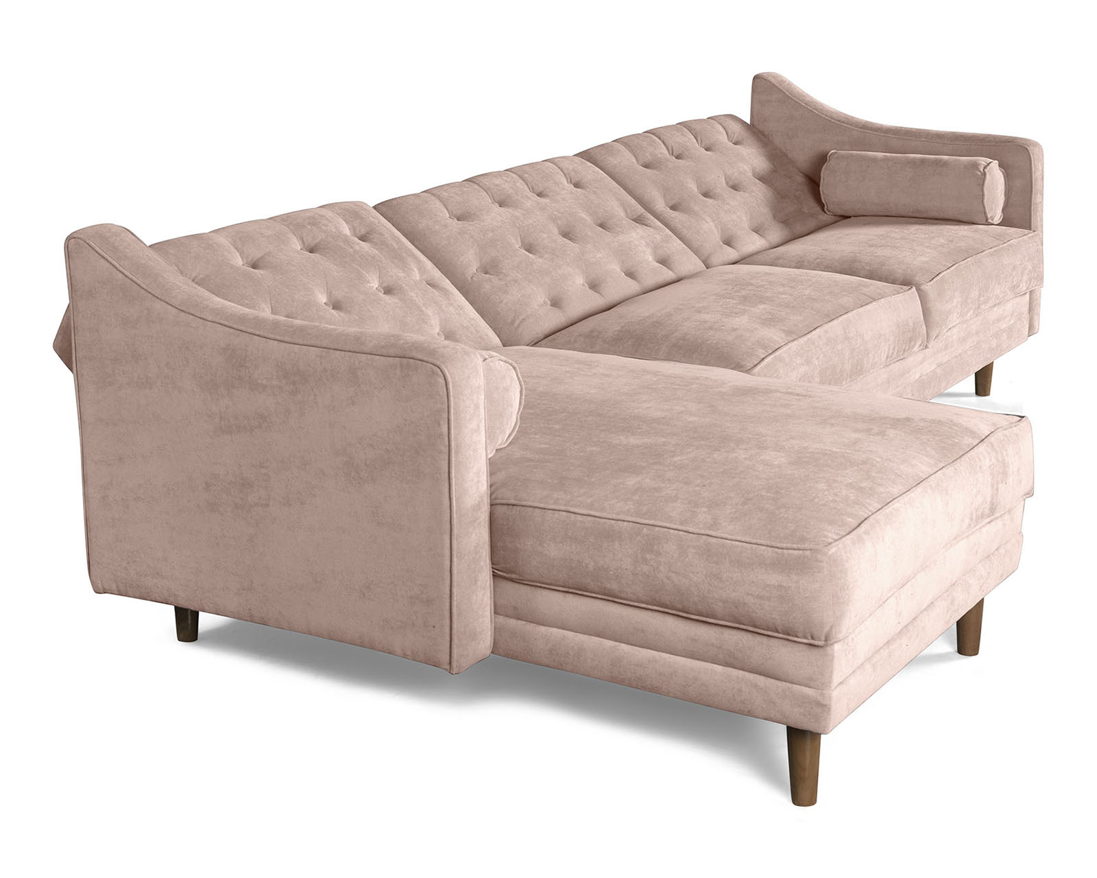 Foto 5 pulgar | Sala Modular Brina Palo De Rosa Makora Beehive Memory Foam De Velvet