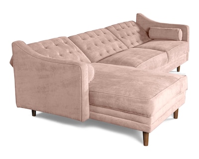 Foto 4 | Sala Modular Brina Palo De Rosa Makora Beehive Memory Foam De Velvet