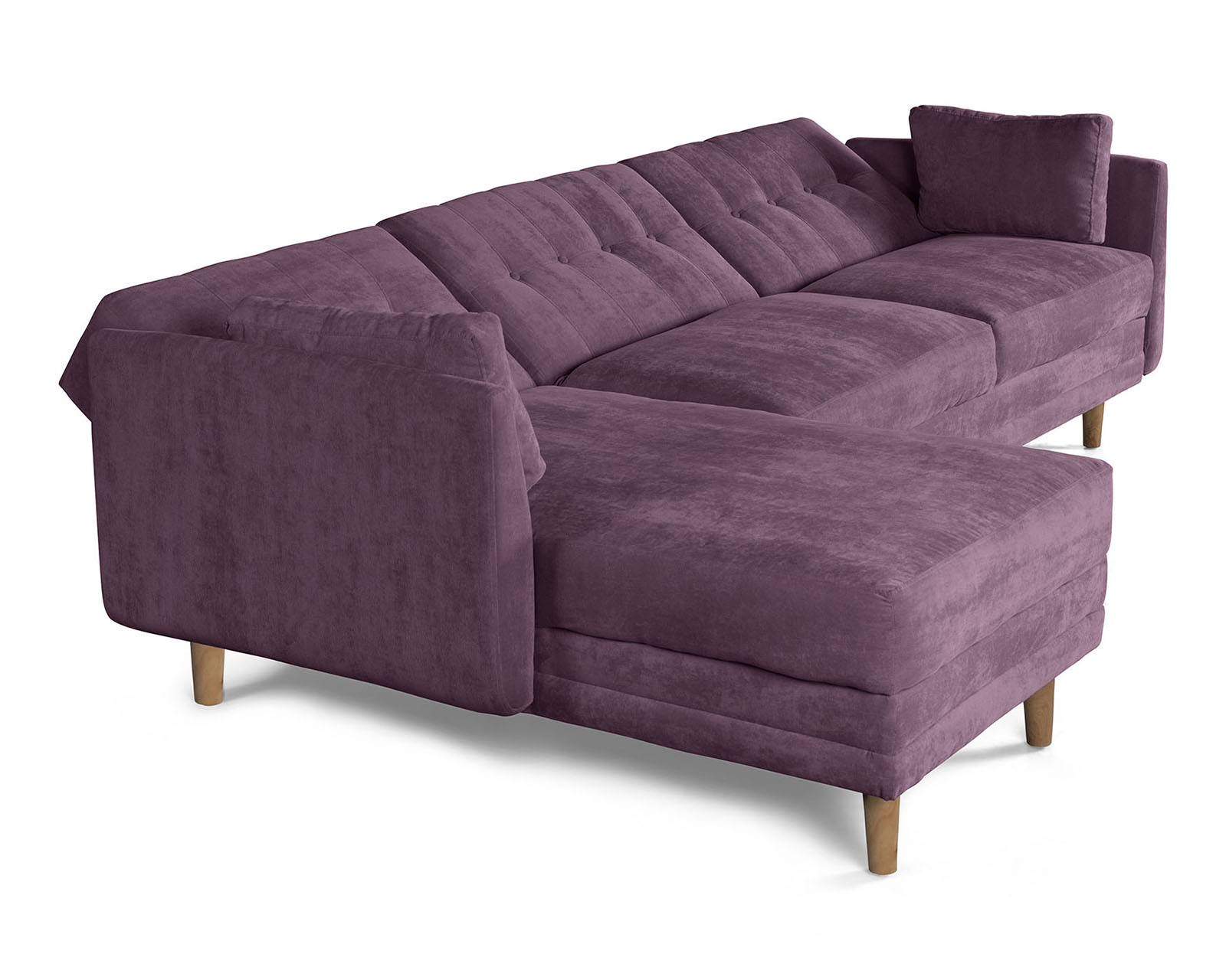 Foto 5 pulgar | Sala Modular Aperol Morado Makora Beehive Memory Foam Velvet