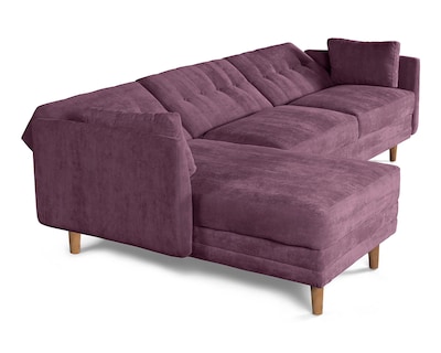 Foto 4 | Sala Modular Aperol Morado Makora Beehive Memory Foam Velvet