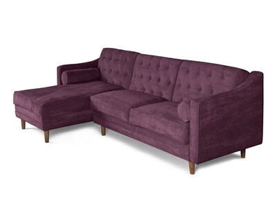 Foto 3 | Sala Modular Brina Morado Makora Beehive Memory Foam De Velvet