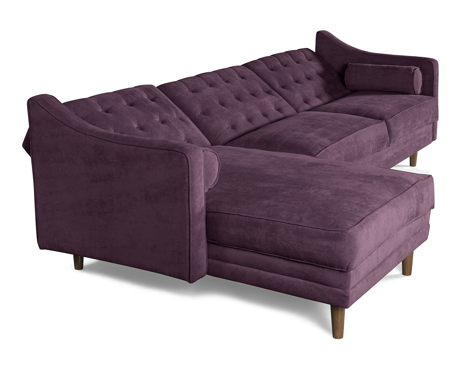 Foto 5 pulgar | Sala Modular Brina Morado Makora Beehive Memory Foam De Velvet