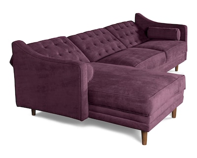 Foto 4 | Sala Modular Brina Morado Makora Beehive Memory Foam De Velvet