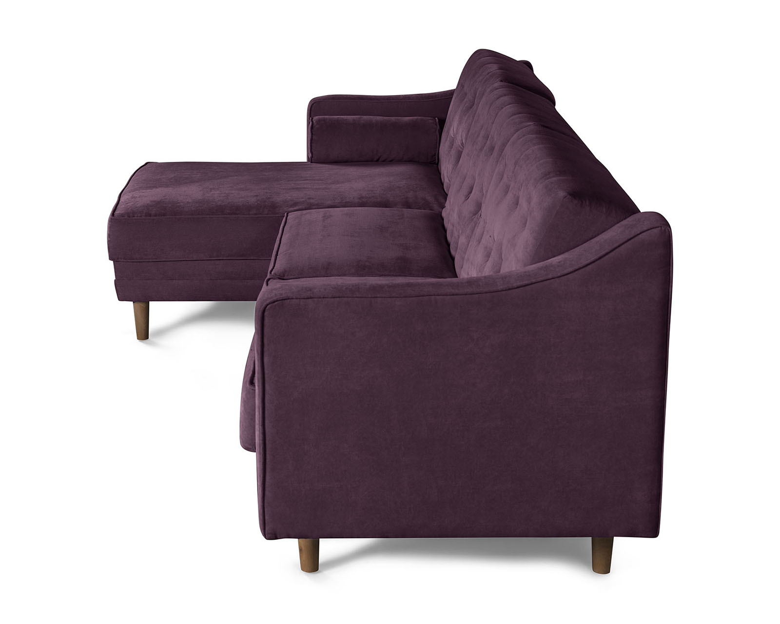 Foto 6 pulgar | Sala Modular Brina Morado Makora Beehive Memory Foam De Velvet