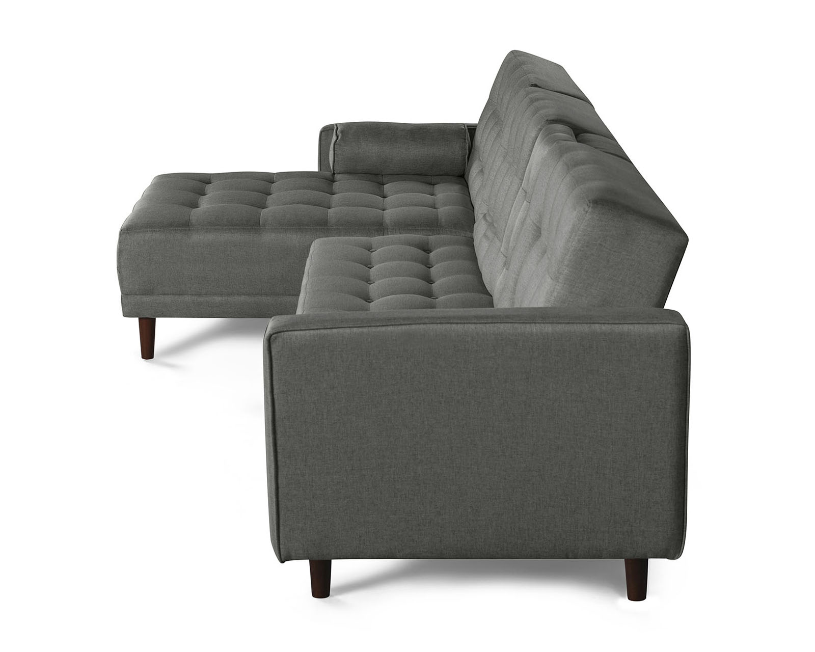 Foto 6 pulgar | Sala Modular Bardo Gris Claro Makora Beehive Memory Foam De Lino Con Portavasos
