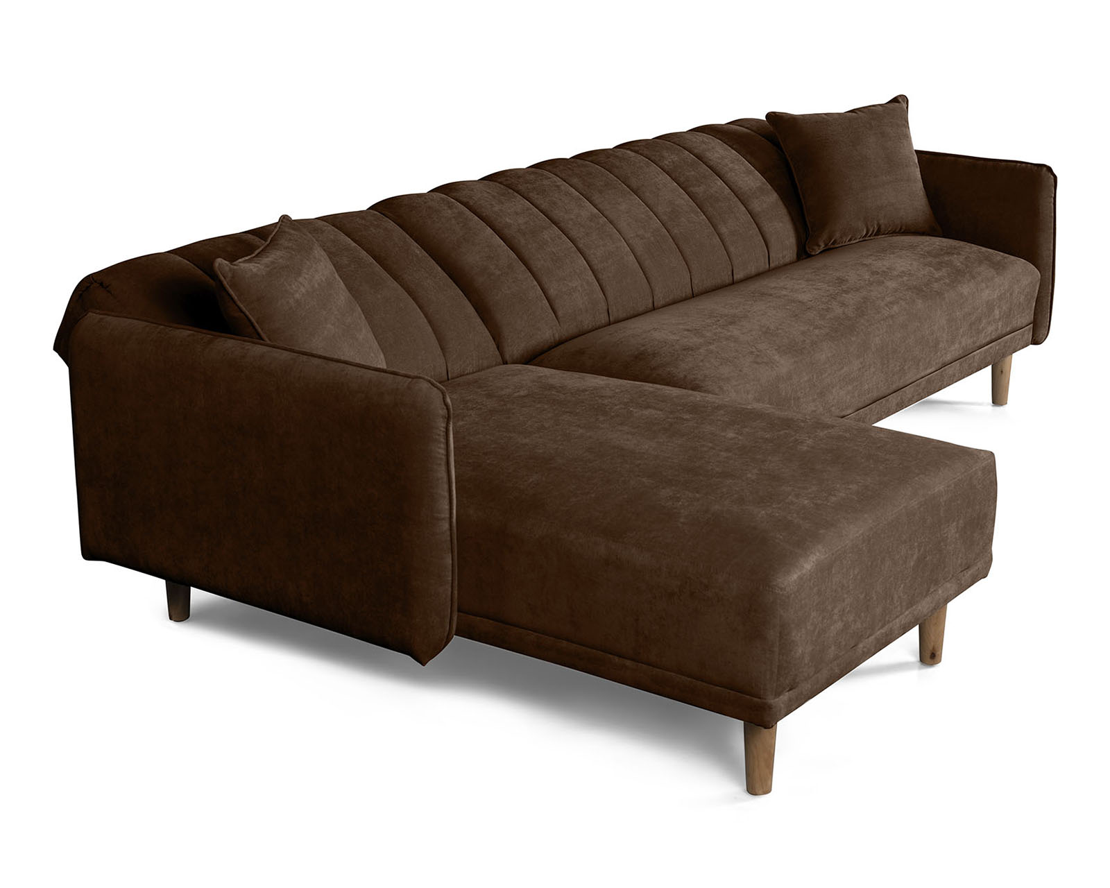 Foto 5 pulgar | Sala Modular Bottari Chocolate Makora Beehive Memory Foam De Velvet