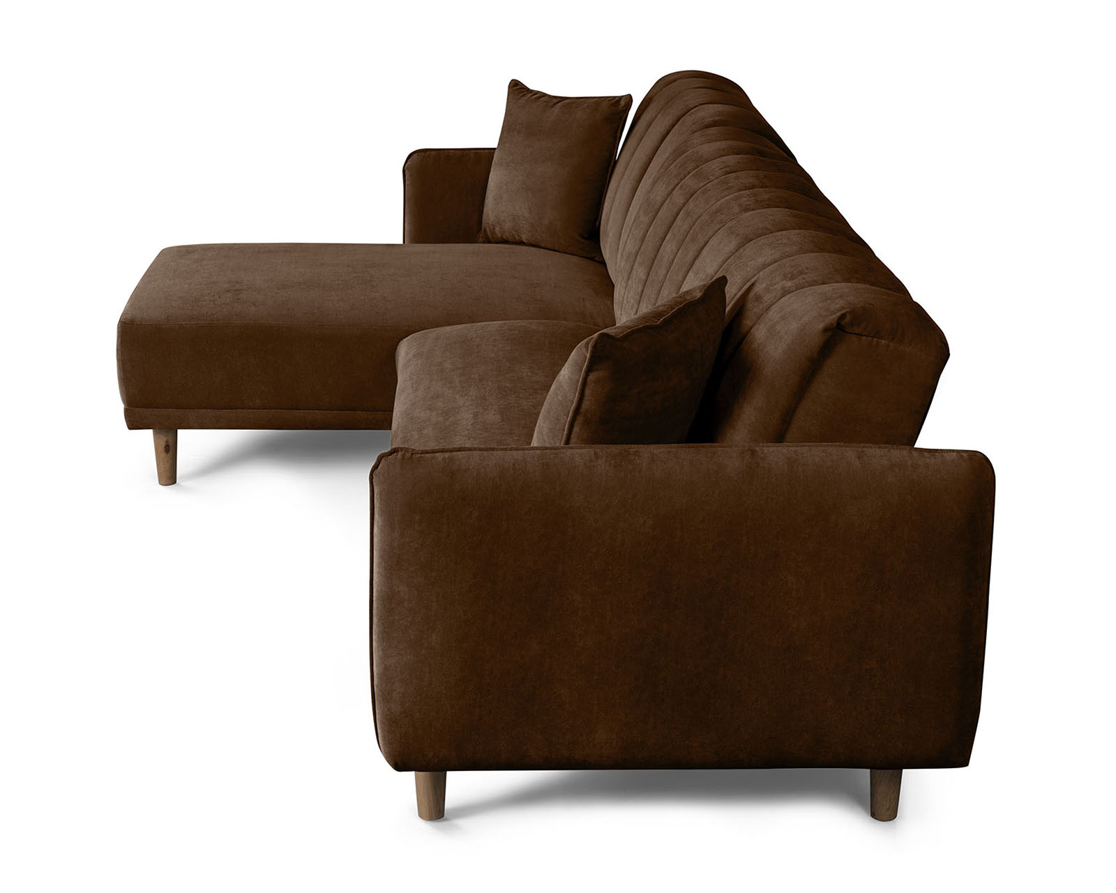 Foto 6 pulgar | Sala Modular Bottari Chocolate Makora Beehive Memory Foam De Velvet