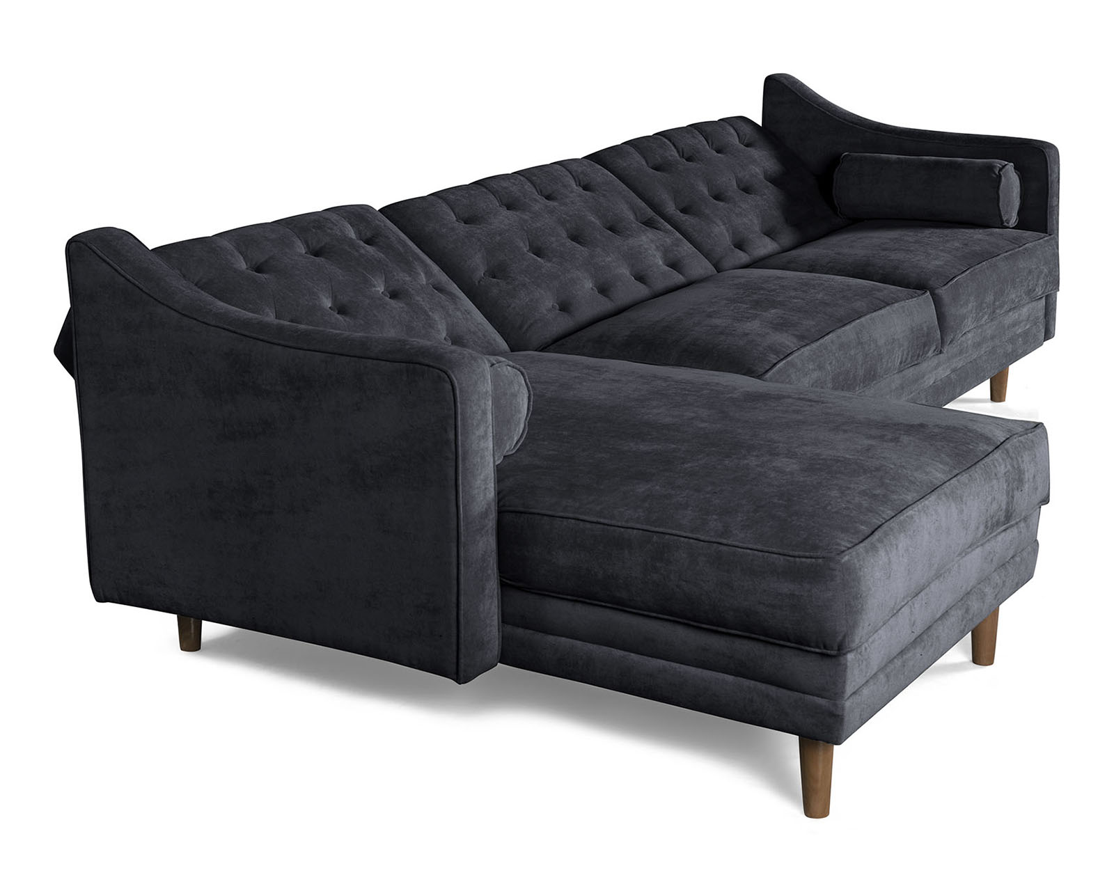 Foto 4 | Sala Modular Brina Gris Oxford Makora Beehive Memory Foam De Velvet