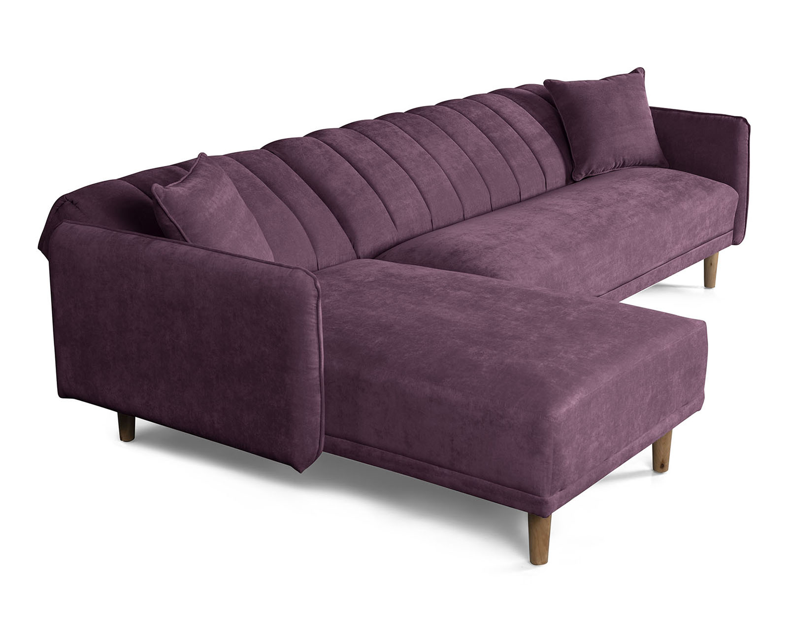 Foto 5 pulgar | Sala Modular Bottari Morado Makora Beehive Memory Foam De Velvet