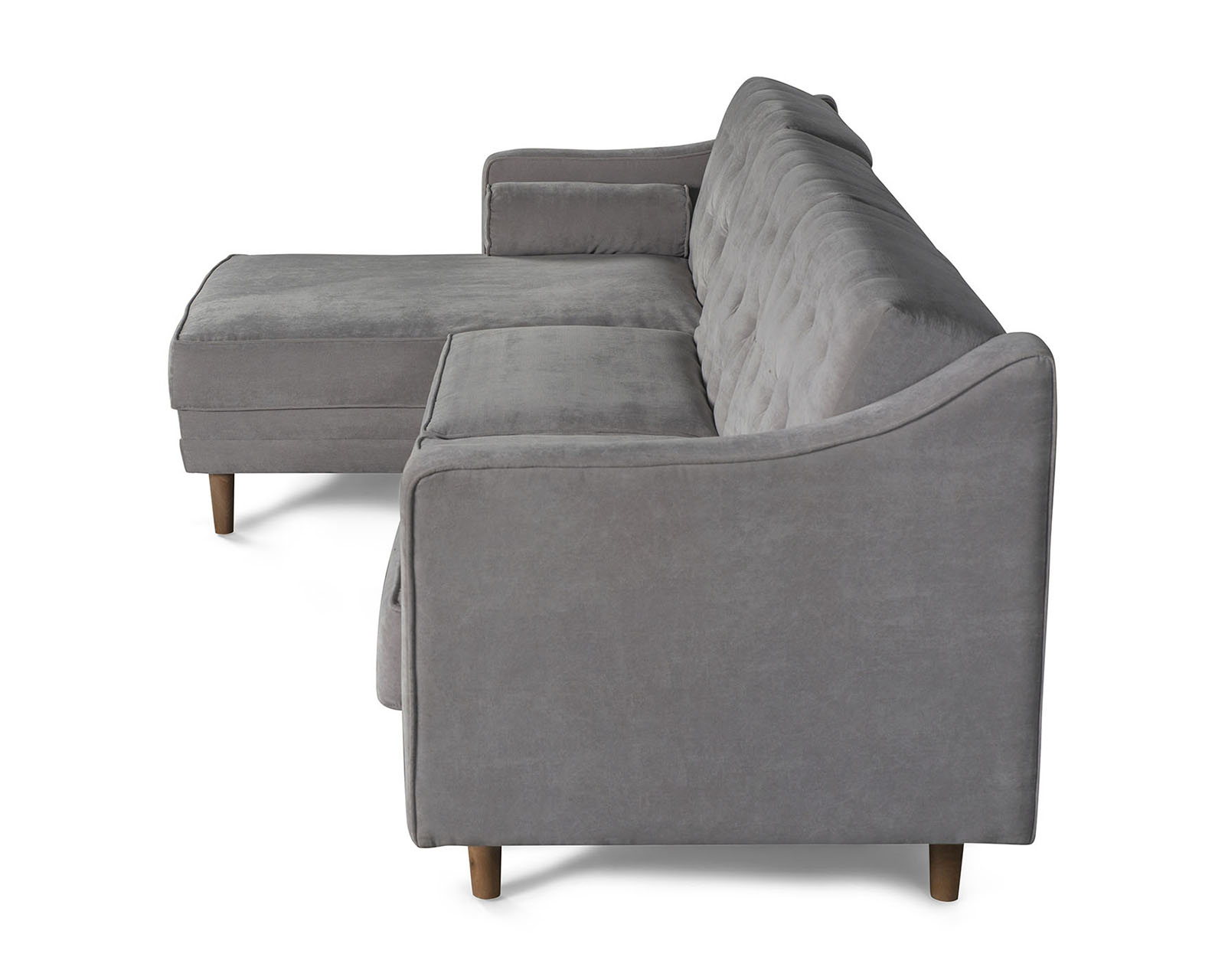 Foto 6 pulgar | Sala Modular Brina Gris Claro Makora Beehive Memory Foam De Velvet