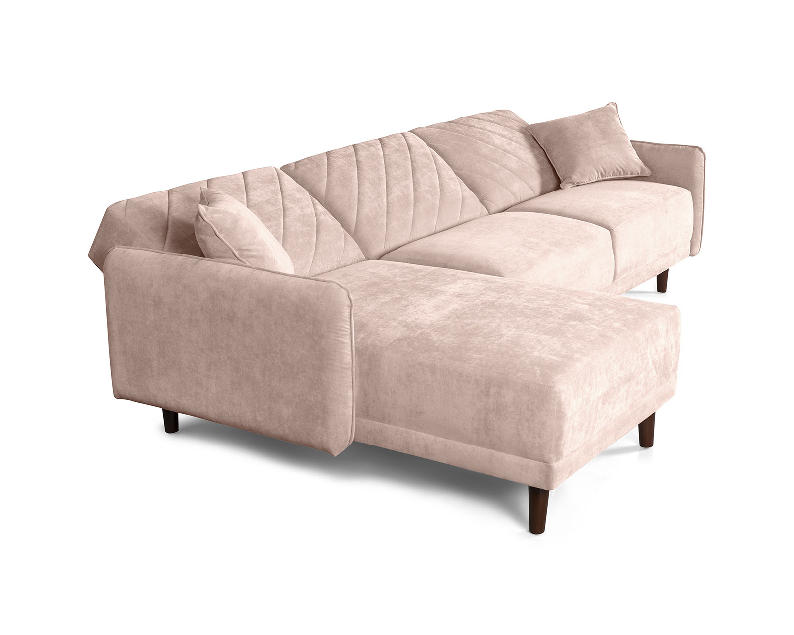 Foto 5 pulgar | Sala Modular Cosmo Palo De Rosa Makora Beehive Memory Foam De Velvet