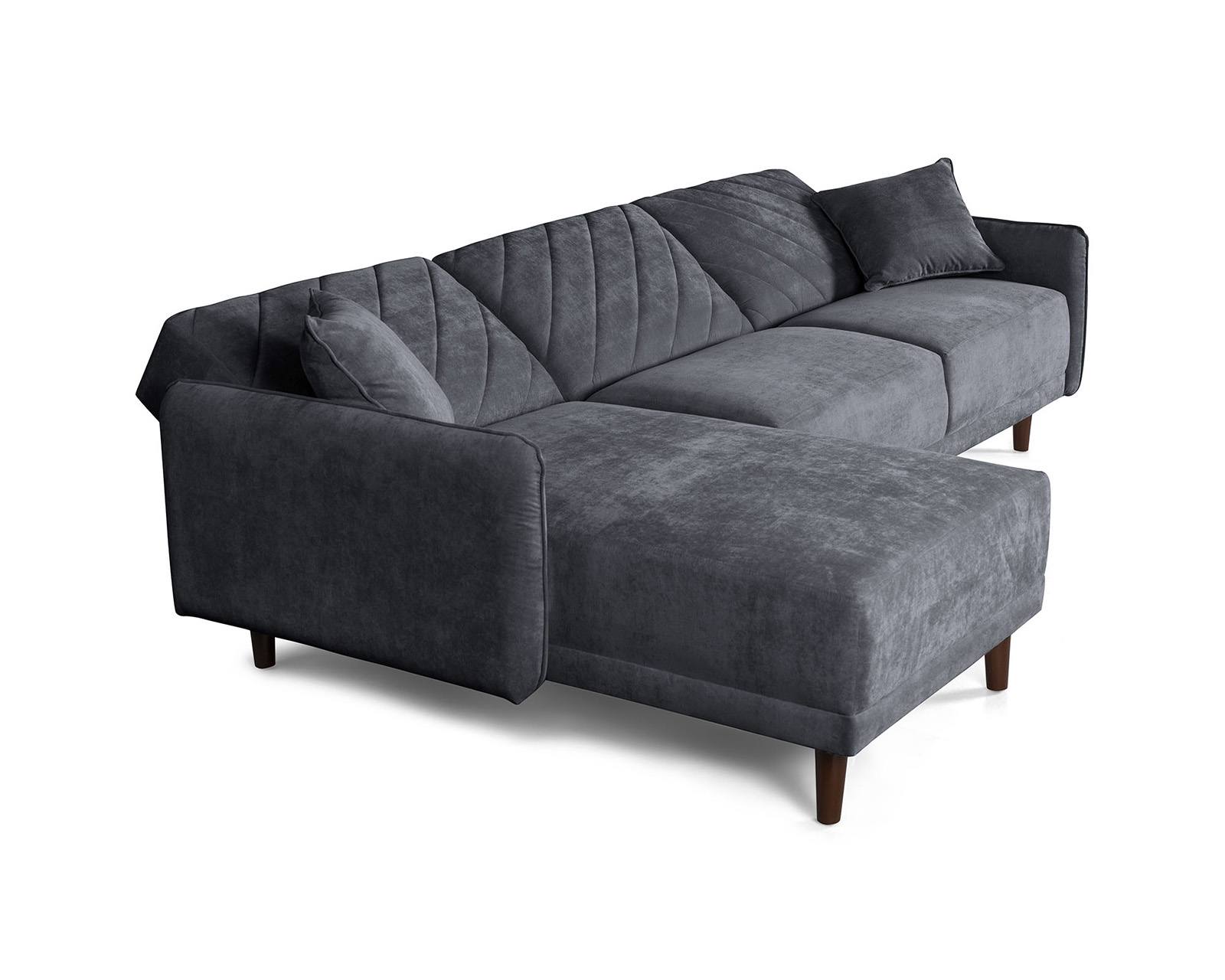 Foto 4 | Sala Modular Cosmo Gris Oxford Makora Beehive Memory Foam De Velvet