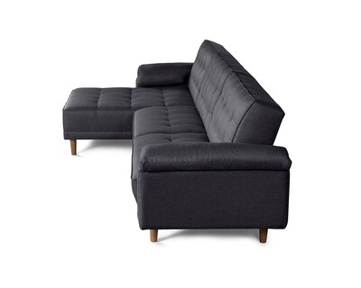Foto 4 | Sala Modular Landon Gris Oxford Makora Beehive Memory Foam De Lino