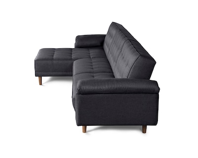 Foto 5 | Sala Modular Landon Gris Oxford Makora Beehive Memory Foam De Lino