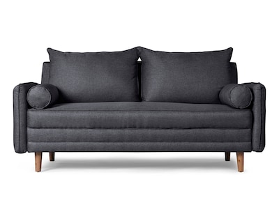 Foto 2 | Sofá Cama De Lino Gris Oxford Beehive Memory Foam Modelo Asimut