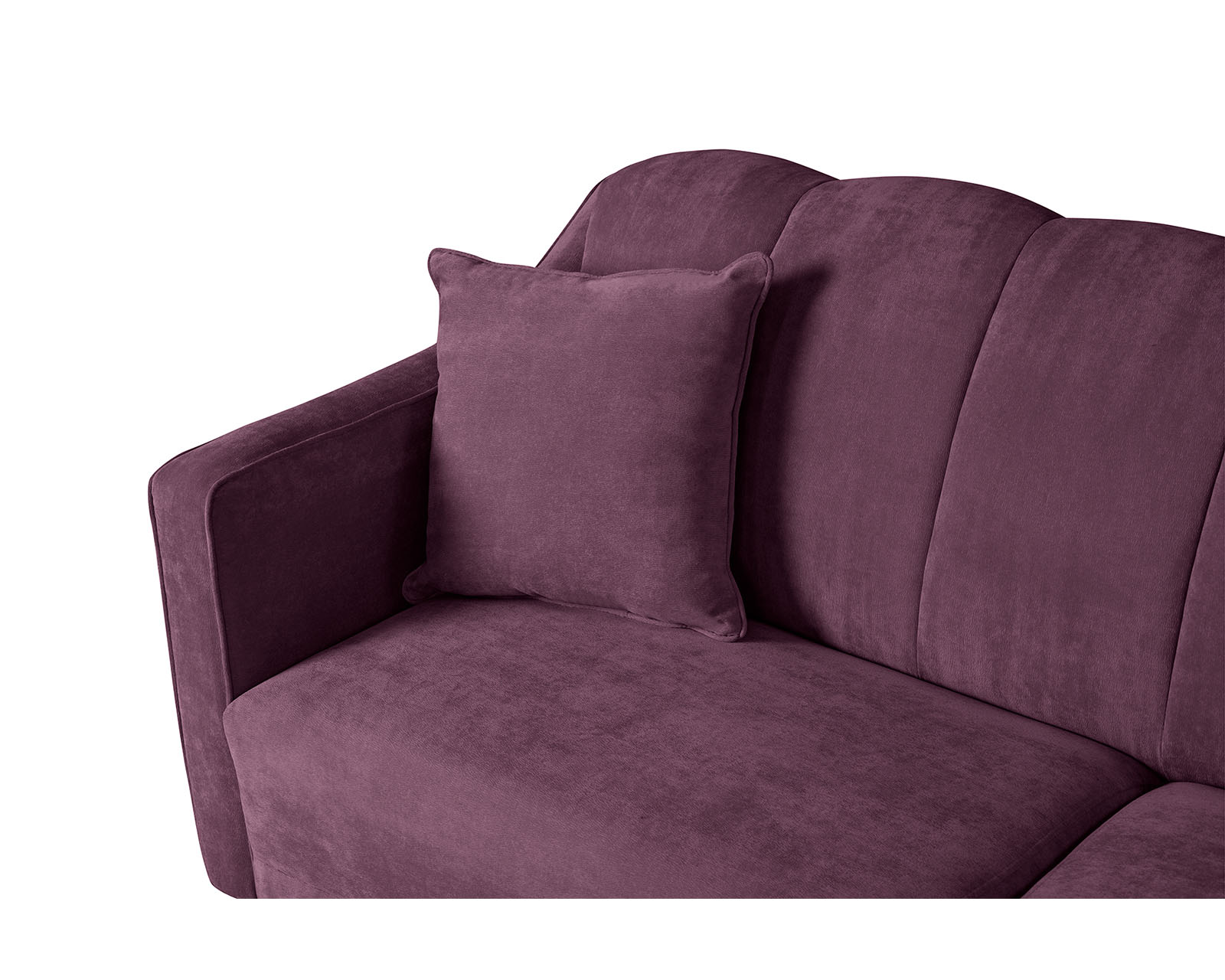 Foto 5 | Sofá Cama De Velvet Morado Beehive Memory Foam Modelo Annika