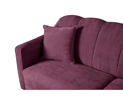 Foto 5 | Sofá Cama De Velvet Morado Beehive Memory Foam Modelo Annika