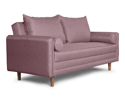 Foto 3 | Sofá Cama De Lino Palo De Rosa Beehive Memory Foam Modelo Asimut