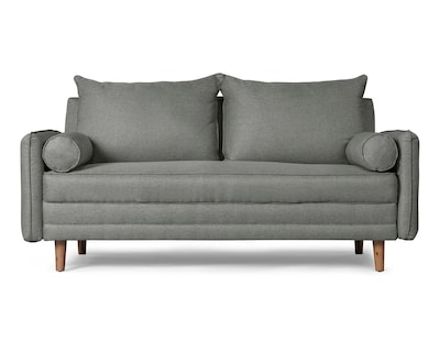 Foto 2 | Sofá Cama De Lino Gris Claro Beehive Memory Foam Modelo Asimut