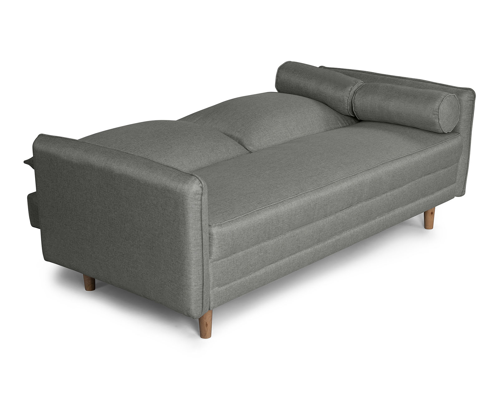 Foto 4 | Sofá Cama De Lino Gris Claro Beehive Memory Foam Modelo Asimut