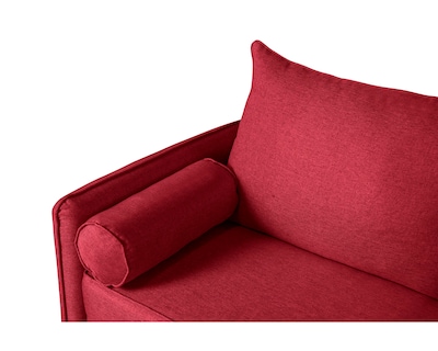 Foto 5 | Sofá Cama De Lino Rojo Beehive Memory Foam Modelo Asimut