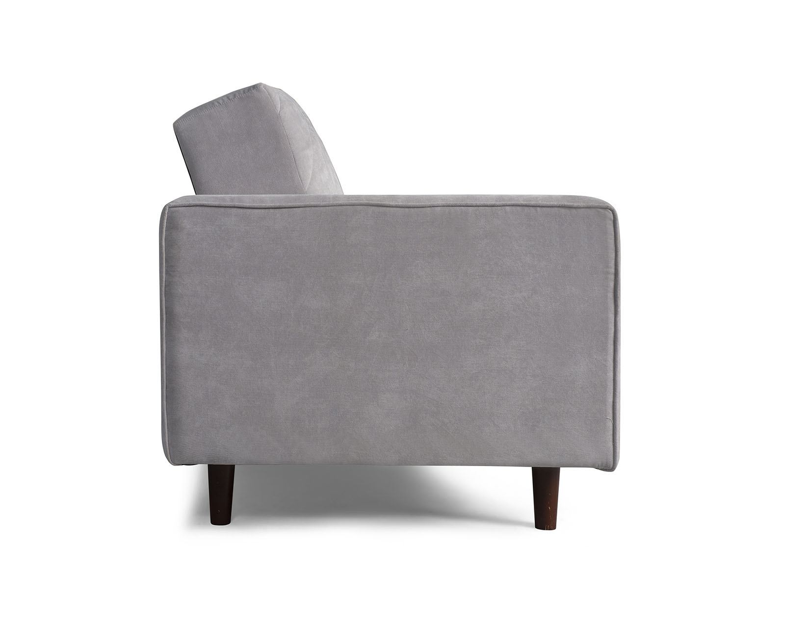 Foto 5 | Sofá Cama de Velvet Gris Claro con Tecnología Beehive Memory Foam