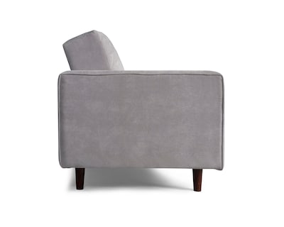 Foto 5 | Sofá Cama de Velvet Gris Claro con Tecnología Beehive Memory Foam