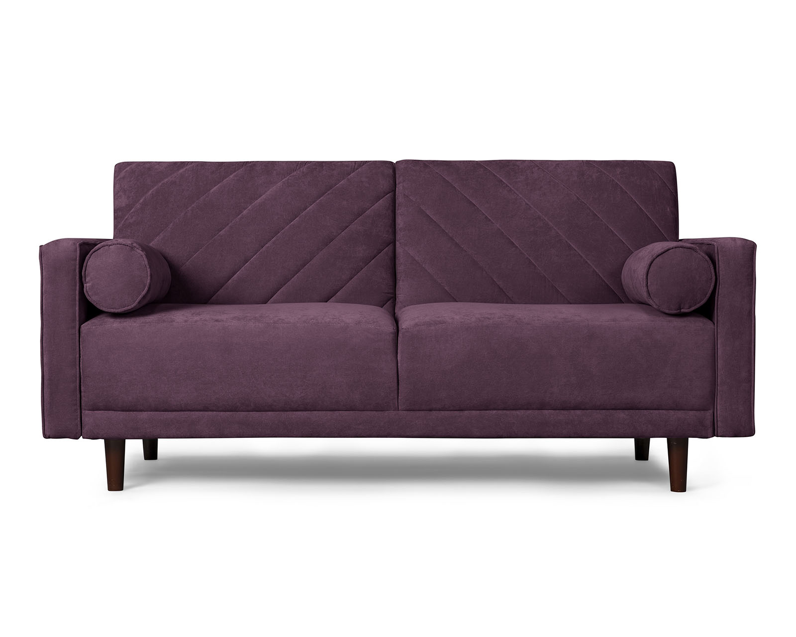 Sofá Cama Velvet Morado con Tecnología Beehive Memory Foam