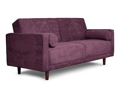 Foto 2 | Sofá Cama Velvet Morado con Tecnología Beehive Memory Foam
