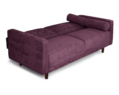 Foto 3 | Sofá Cama Velvet Morado con Tecnología Beehive Memory Foam