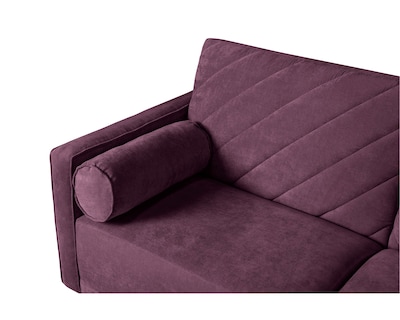 Foto 4 | Sofá Cama Velvet Morado con Tecnología Beehive Memory Foam