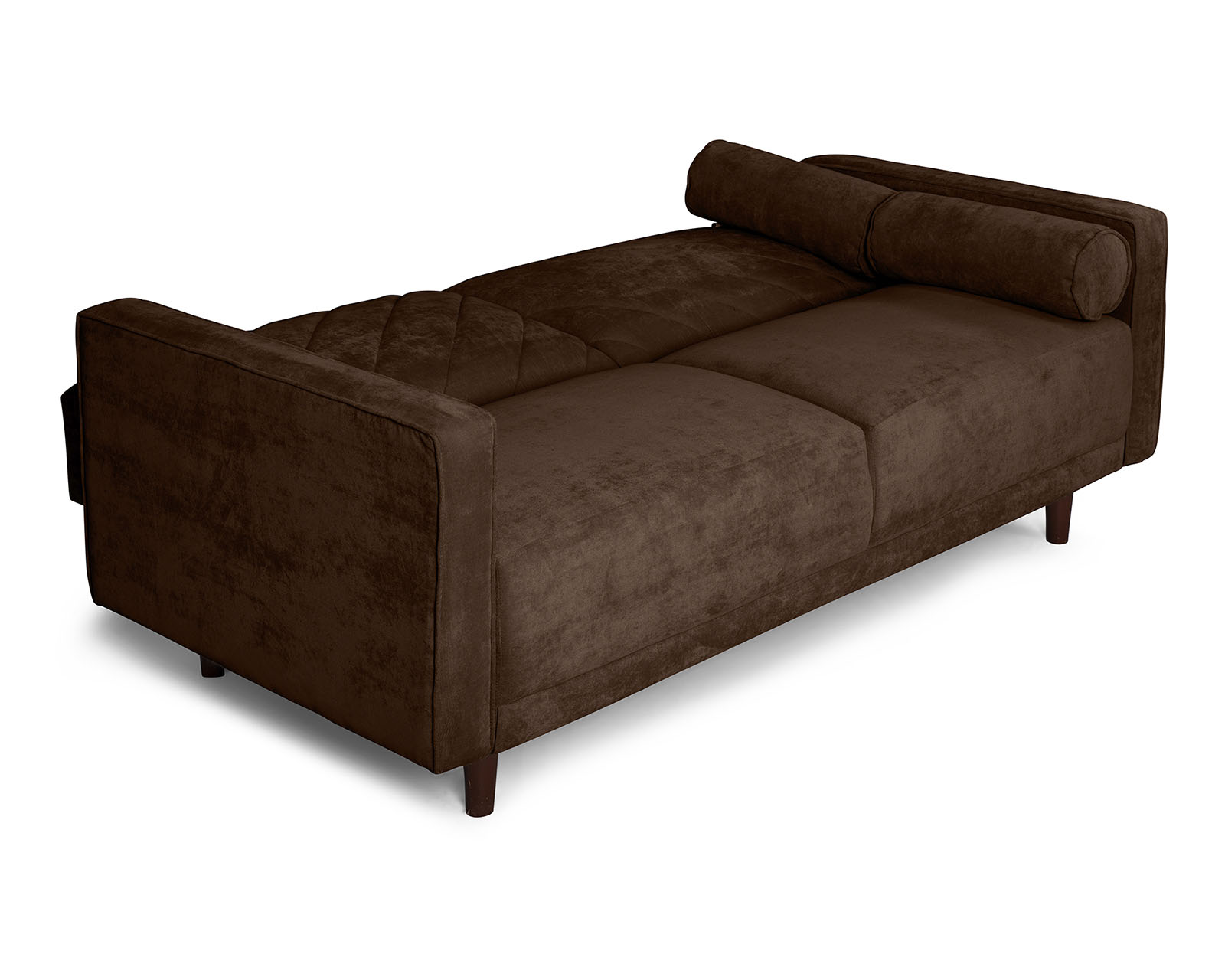 Foto 3 | Sofá Cama de Velvet Chocolate con Tecnología Beehive Memory Foam