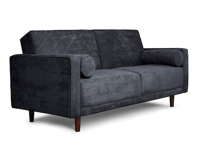 Foto 2 | Sofá Cama de Velvet Gris Oxford con Tecnología Beehive Memory Foam