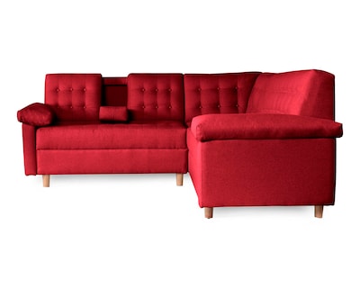 Foto 4 | Sala Esquinera de Lino Rojo con Portavasos Modelo Pepper Makora