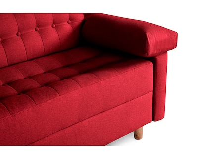 Foto 6 | Sala Esquinera de Lino Rojo con Portavasos Modelo Pepper Makora