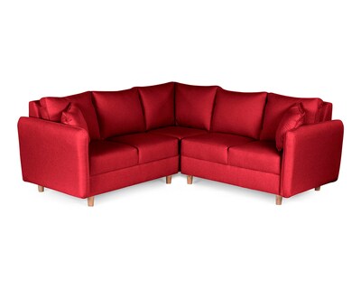 Foto 4 | Sala Esquinera Maccan Rojo Makora Essentials De Lino
